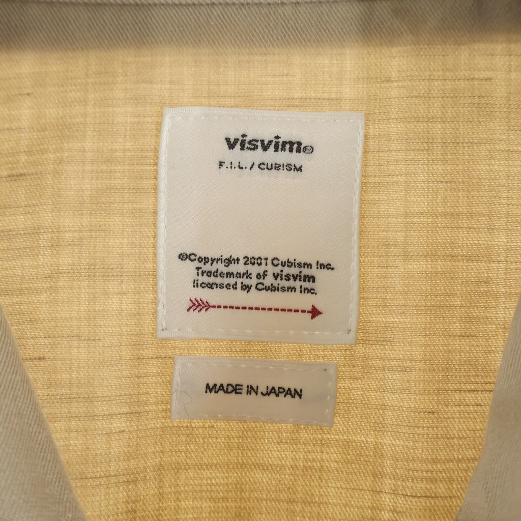 VISVIM(ヴィスヴィム) 23AW ポケット付き 長袖サファリシャツ ベージュ 0123205011017