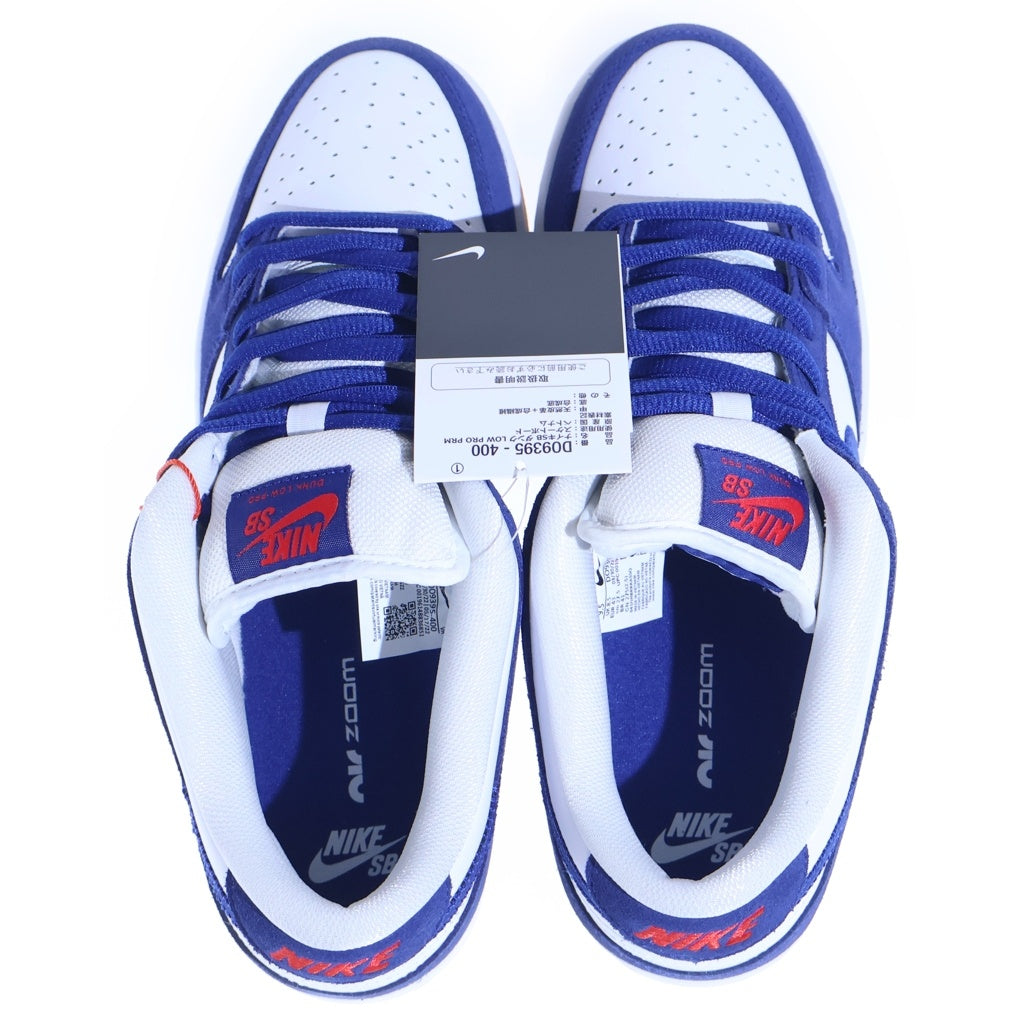 NIKE SB(ナイキエスビー) DUNK LOW PRO PRM LOS ANGELES DODGERS DO9395-400 ダンク プロ ロサンゼルスドジャーズ ローカットスニーカー ホワイト/ブルー US9.5/27.5cm