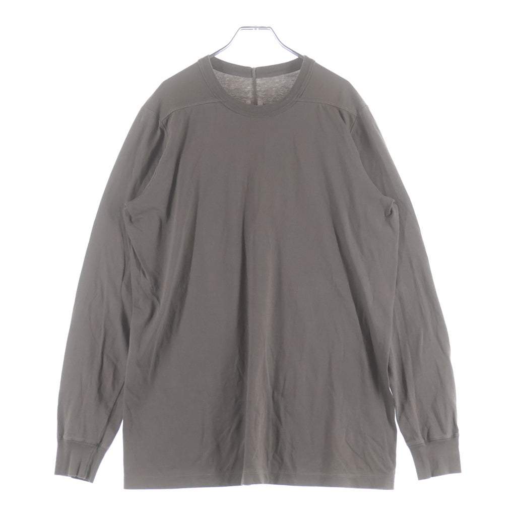 Rick Owens(リックオウエンス) 22SS LEVEL LS T コットン クルーネック 長袖Tシャツ カットソー グレージュ RU01B1266-JA