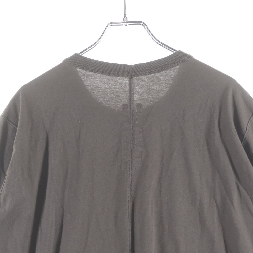 Rick Owens(リックオウエンス) 22SS LEVEL LS T コットン クルーネック 長袖Tシャツ カットソー グレージュ RU01B1266-JA