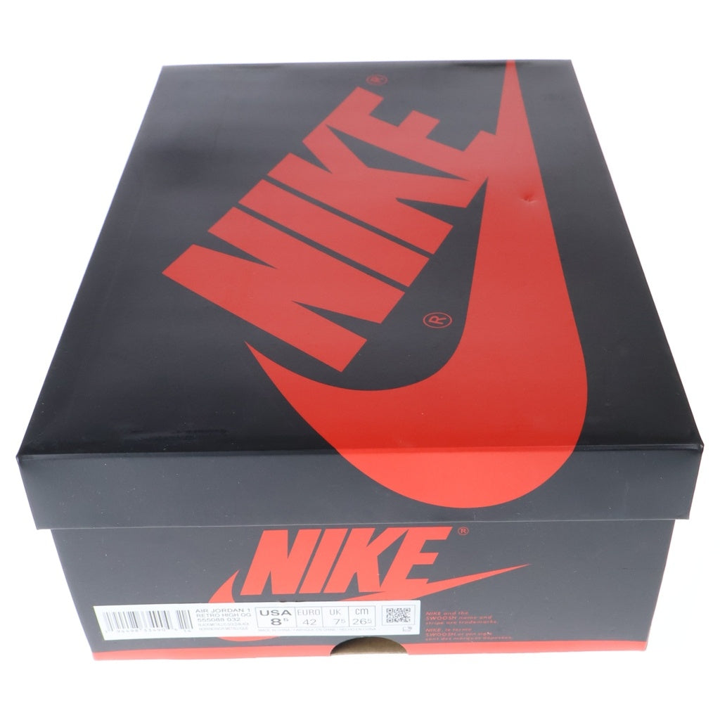 NIKE(ナイキ) AIR JORDAN 1 HIGH OG METALIC GOLD 555088-032 エアジョーダン1 メタリック ゴールド ハイカットスニーカー ブラック/ゴールド US8.5/26.5cm