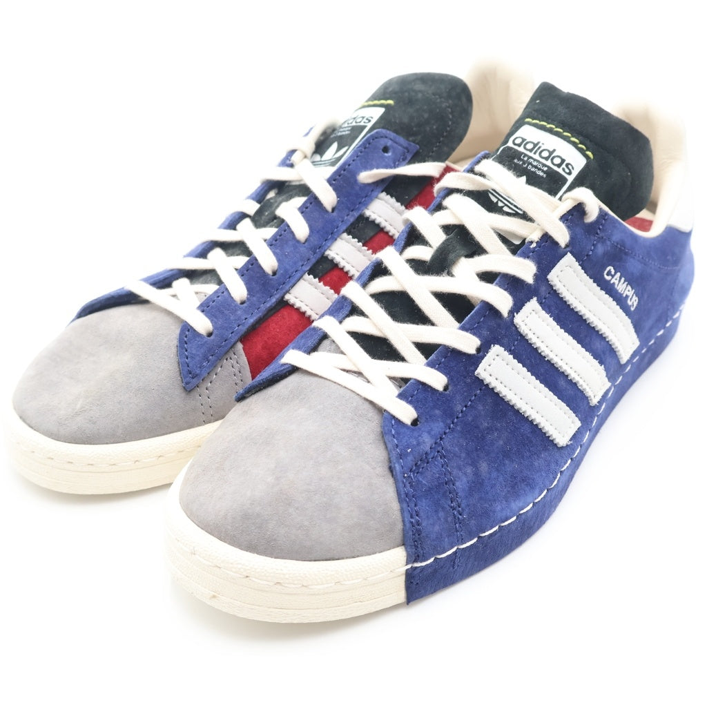 adidas(アディダス) Campus 80s SH RECOUTURE CONSORTIUM FY6753 キャンパス 80s SH リクチュール コンソーシアム ブルー/レッド ローカットスニーカー US9/27cm