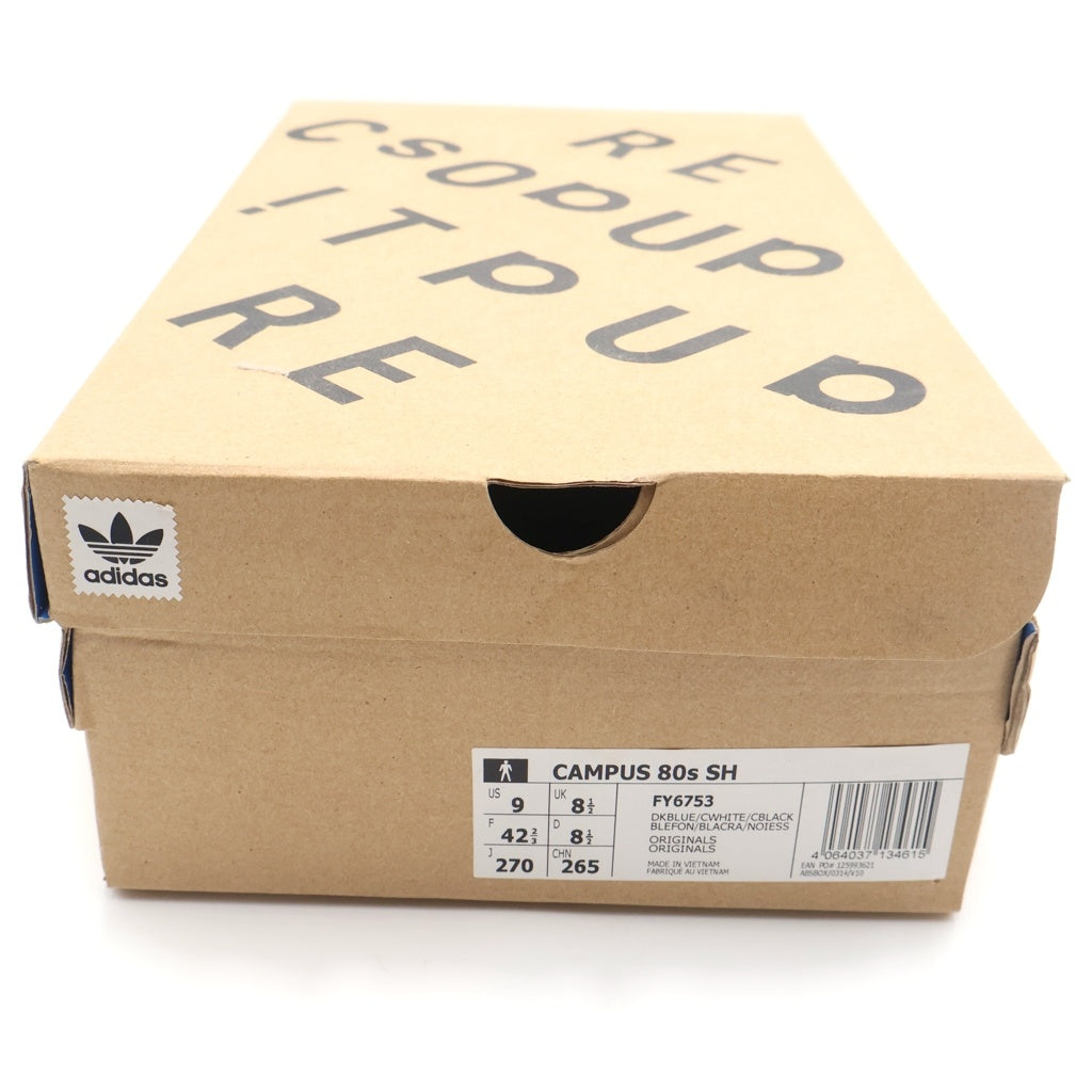 adidas(アディダス) Campus 80s SH RECOUTURE CONSORTIUM FY6753 キャンパス 80s SH リクチュール コンソーシアム ブルー/レッド ローカットスニーカー US9/27cm