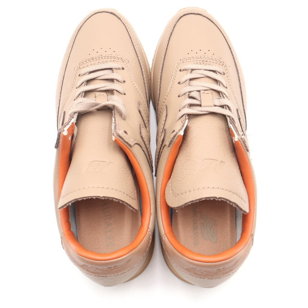 New Balance(ニューバランス) MLC100AU ×AURALEE COMP100 オーラリー シュリンクレザー ローカットスニーカー ベージュ US8.5/26.5cm