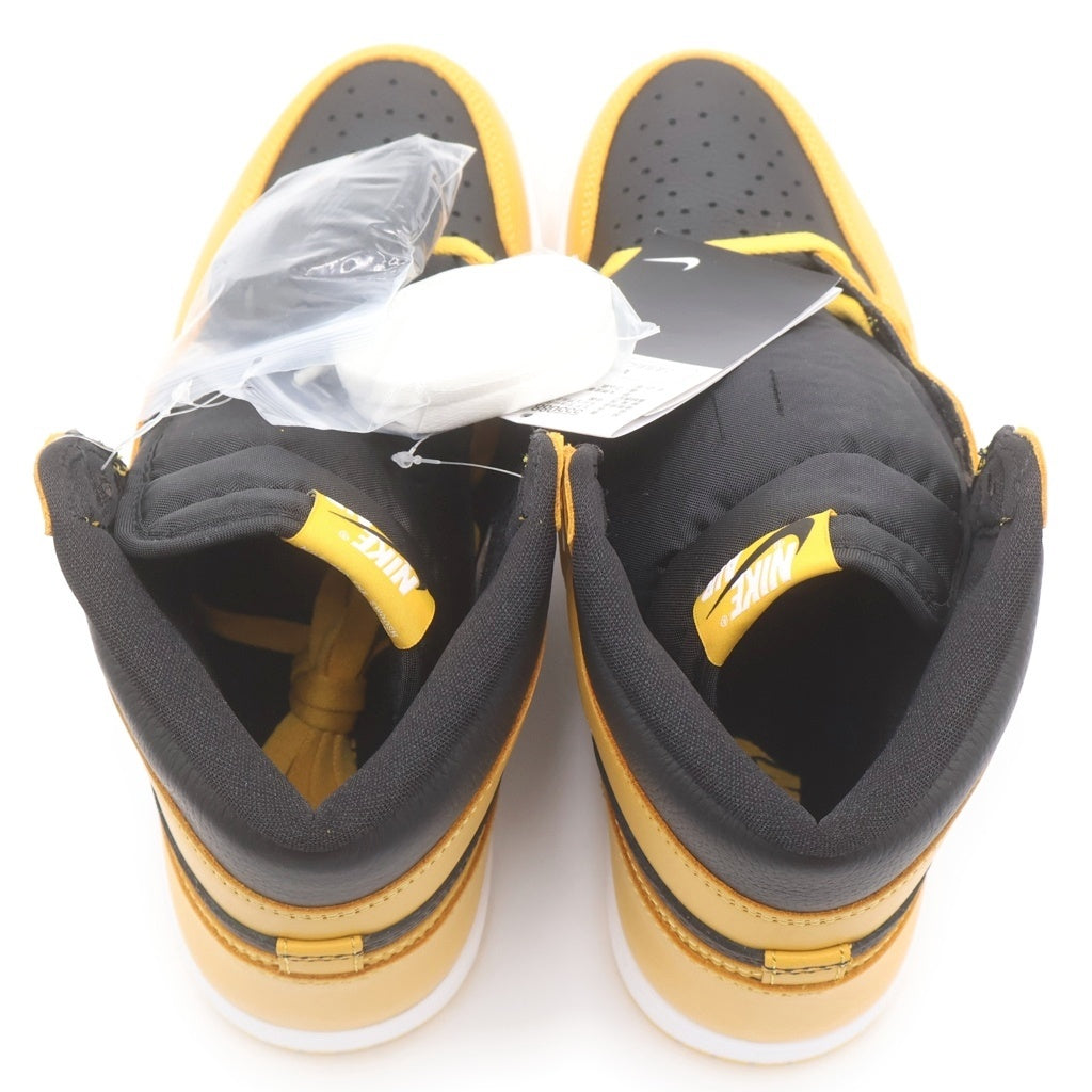 NIKE(ナイキ) AIR JORDAN 1 HIGH OG Pollen 555088-701 エアジョーダン1 パラン ハイカットスニーカー ブラック/イエロー US8.5/26.5cm