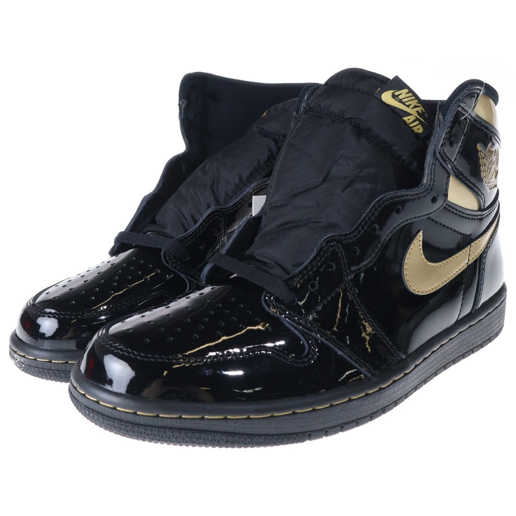 NIKE(ナイキ) AIR JORDAN 1 HIGH OG METALIC GOLD 555088-032 エアジョーダン1 メタリック ゴールド ハイカットスニーカー ブラック/ゴールド US8.5/26.5cm