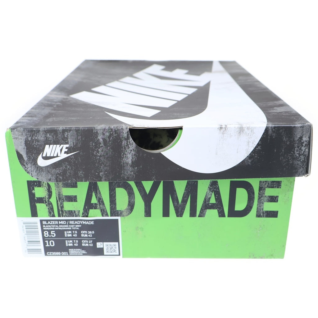 NIKE(ナイキ) ×READYMADE BLAZER MID レディメイド ミッドカットスニーカー ブラック/グレー US8.5/26.5cm CZ3589-001