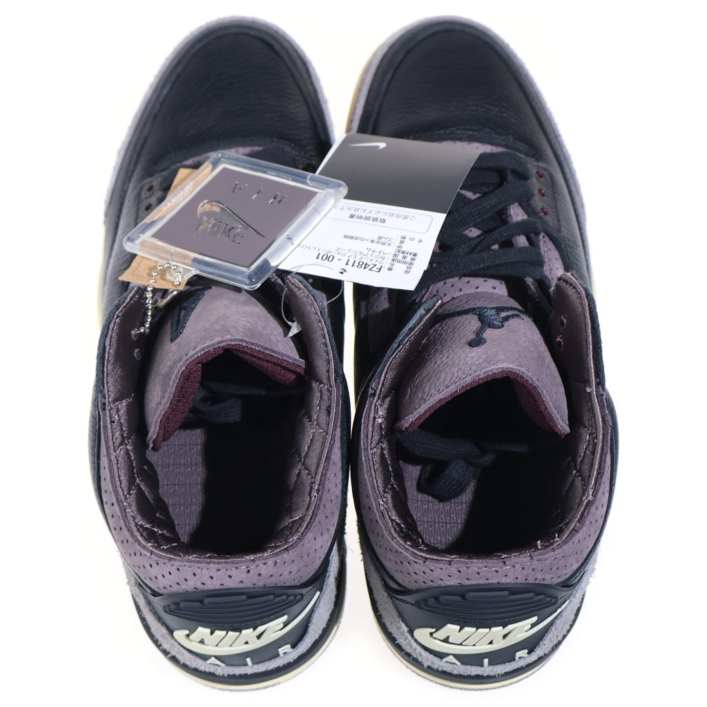 NIKE(ナイキ) ×A Ma Maniere WMNS AIR JORDAN 3 RETRO ウィメンズエアジョーダン 3 ハイカットスニーカー ブラック US10.5/27.5cm FZ4811-001