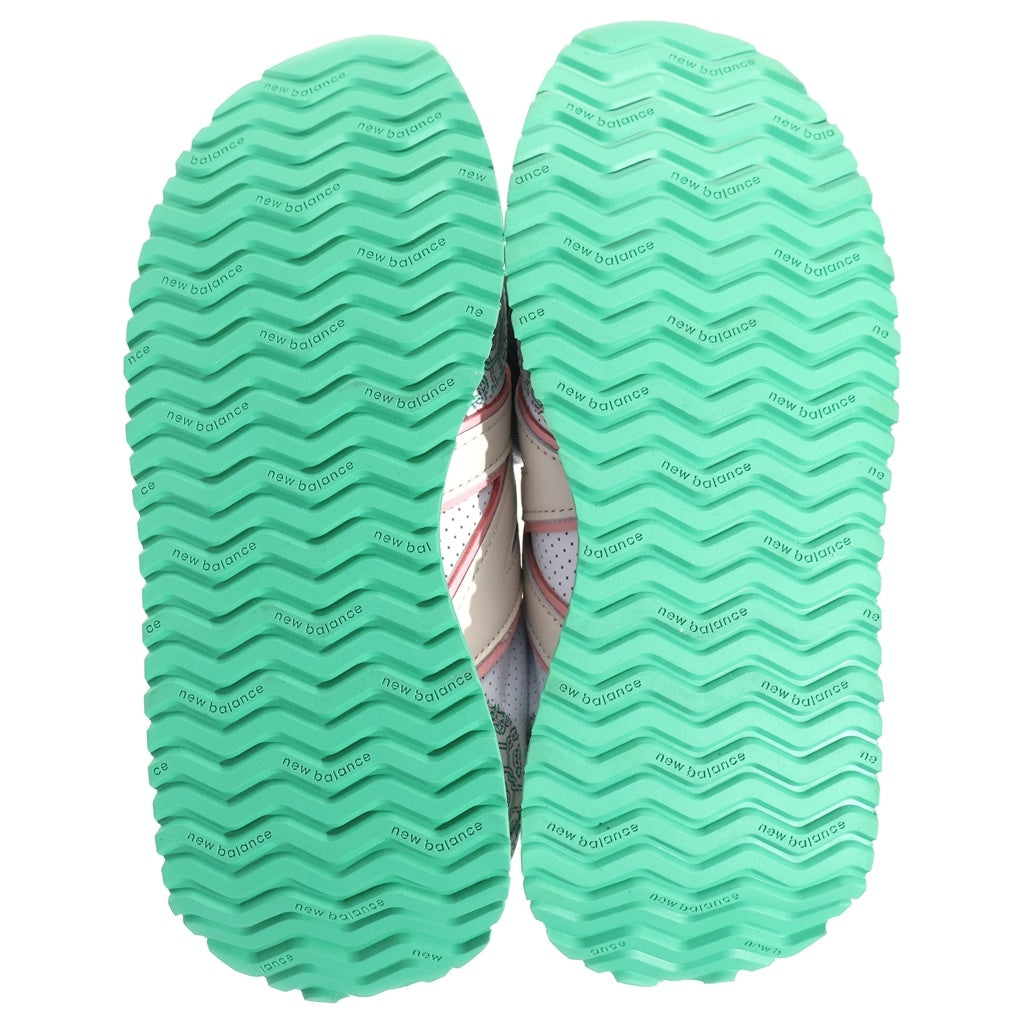 New Balance(ニューバランス) MS237CBA ×Casablanca 237 カサブランカ モノグラム レザー ローカットスニーカー ホワイト/グリーン US8.5/26.5cm