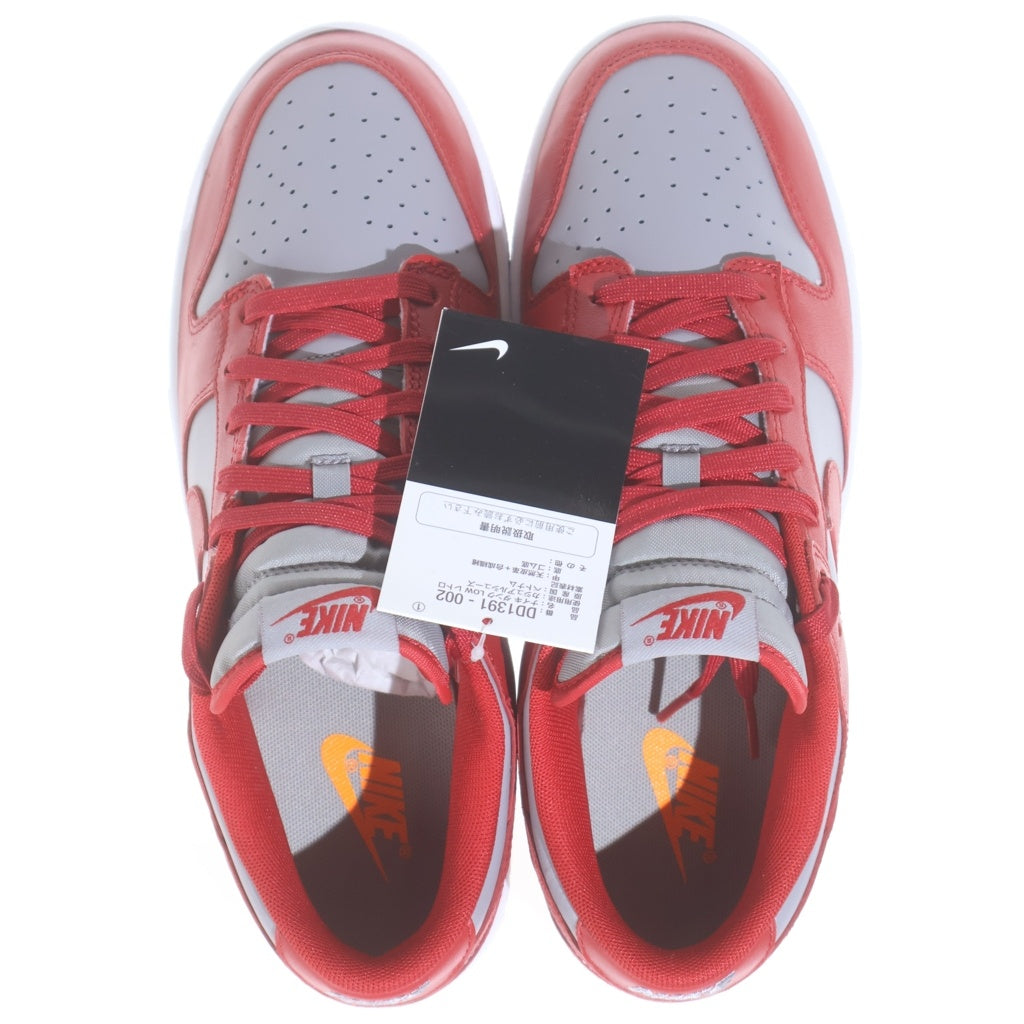 NIKE(ナイキ) DUNK LOW DD1391-002 ダンク ローカットスニーカー レッド/グレー US8.5/26.5cm