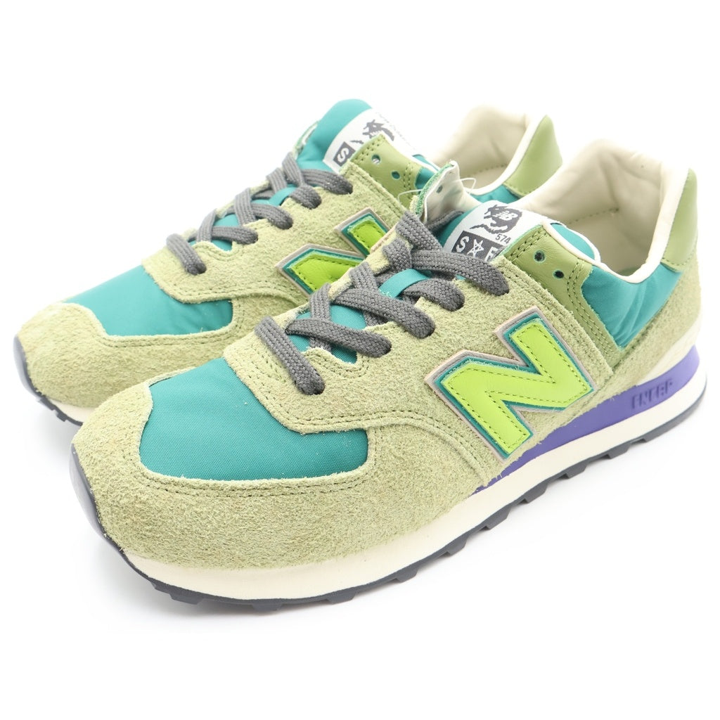 New Balance(ニューバランス) ML574RAU ×Stray Rats ストレイラッツ スウェードレザー ローカットスニーカー グリーン US8.5/26.5cm