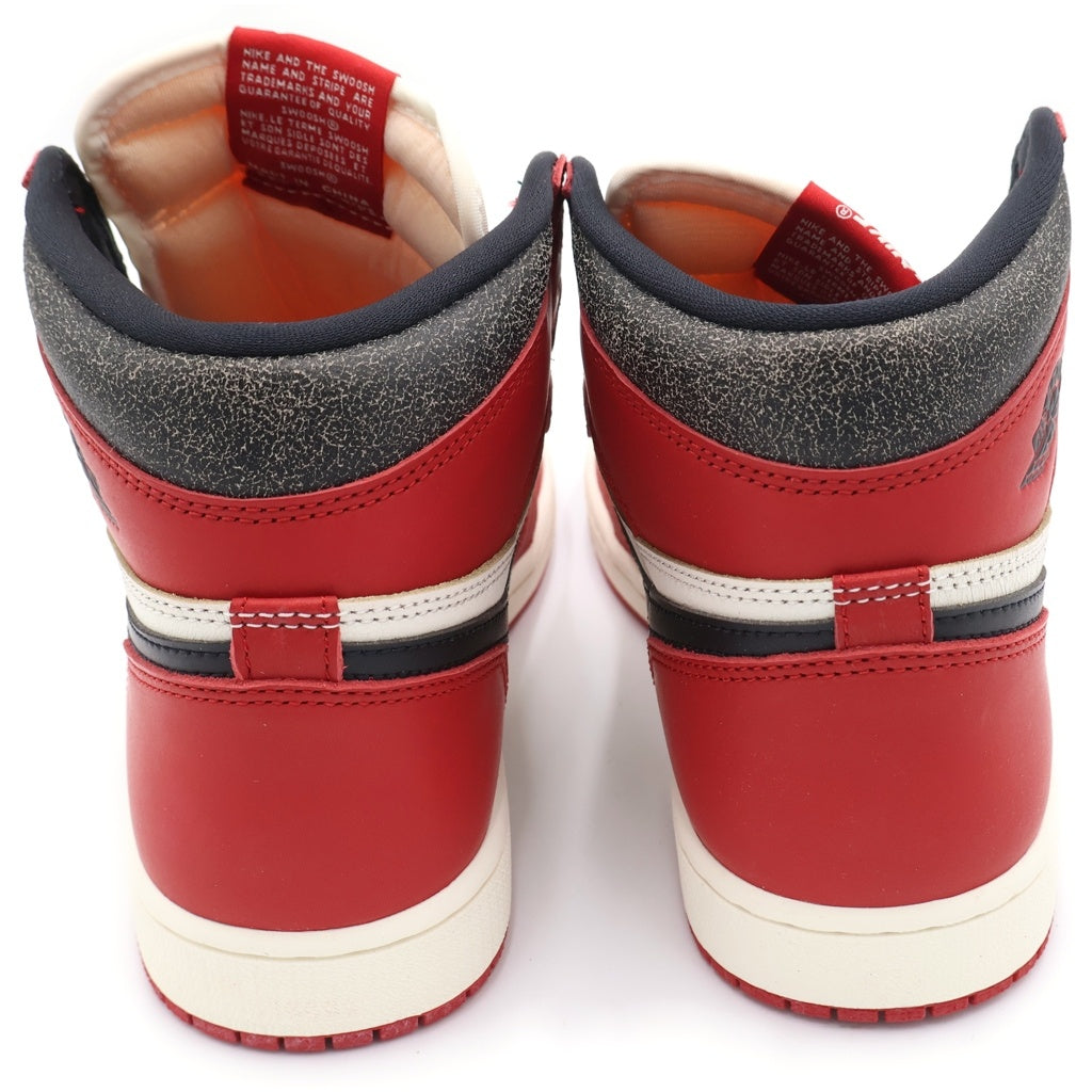 NIKE(ナイキ) AIR JORDAN 1 High OG Lost & Found/Chicagoエアジョーダン1 ハイ OG ロスト&ファウンド/シカゴ レッド/ホワイト US8.5/26.5cm DZ5485-612
