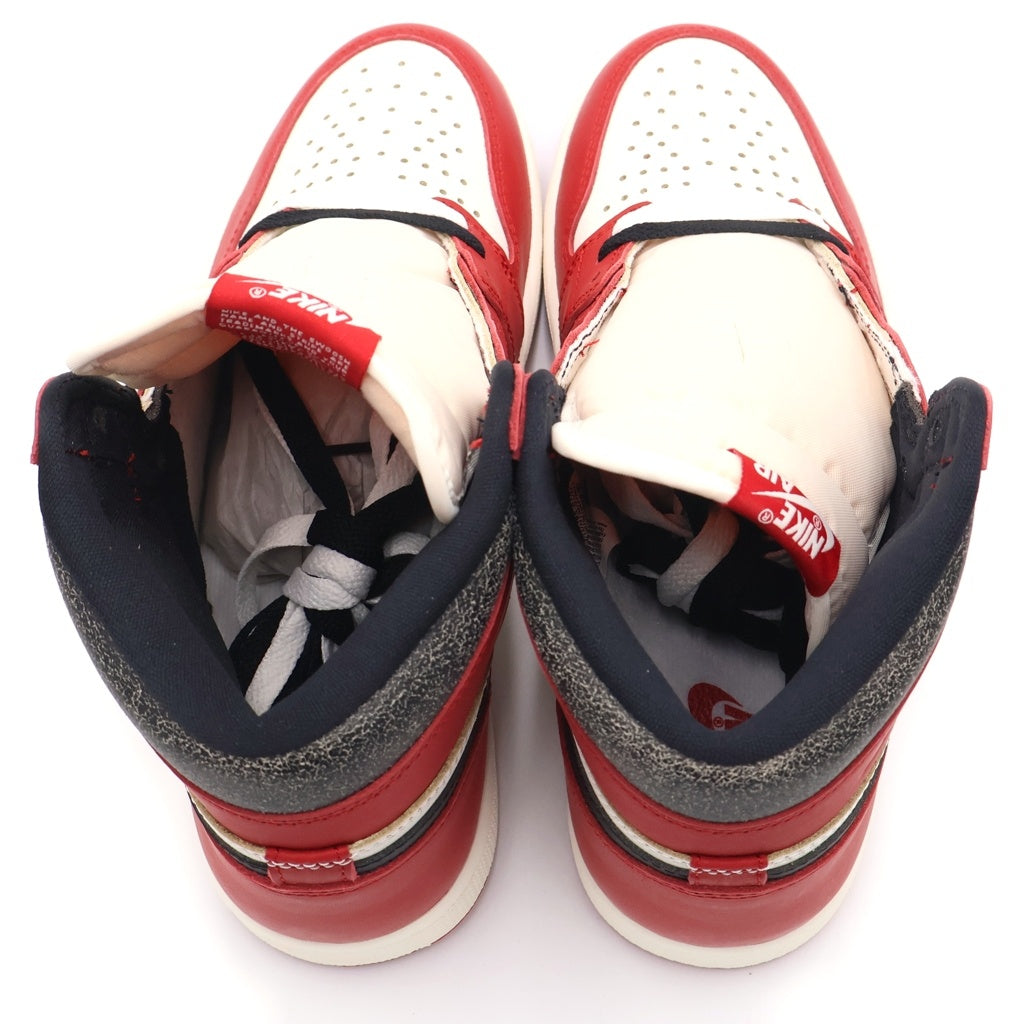 NIKE(ナイキ) AIR JORDAN 1 High OG Lost & Found/Chicagoエアジョーダン1 ハイ OG ロスト&ファウンド/シカゴ レッド/ホワイト US8.5/26.5cm DZ5485-612