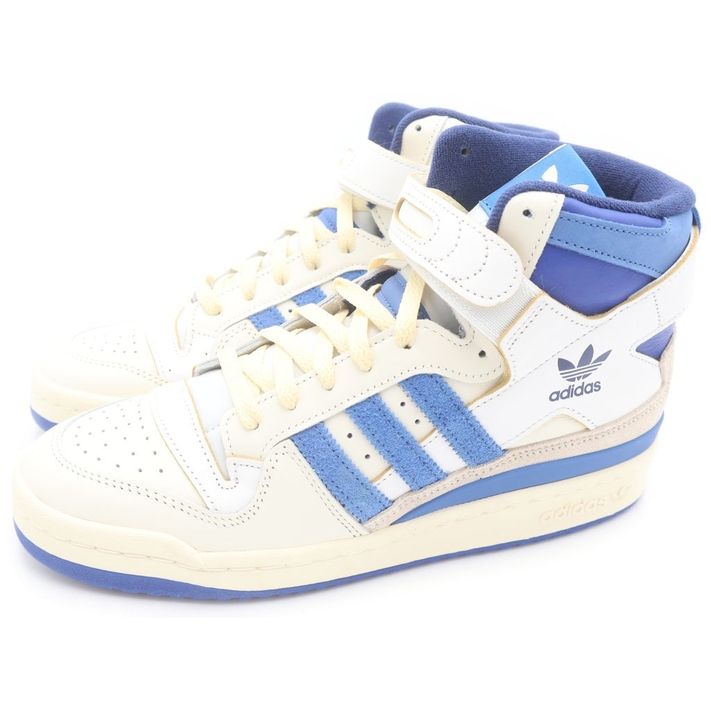 adidas(アディダス) Forum 84 High Blue Thread FY7793 フォーラム 84 ハイ ブルースレッド ハイカットスニーカー ホワイト/ブルー US8.5/26.5cm