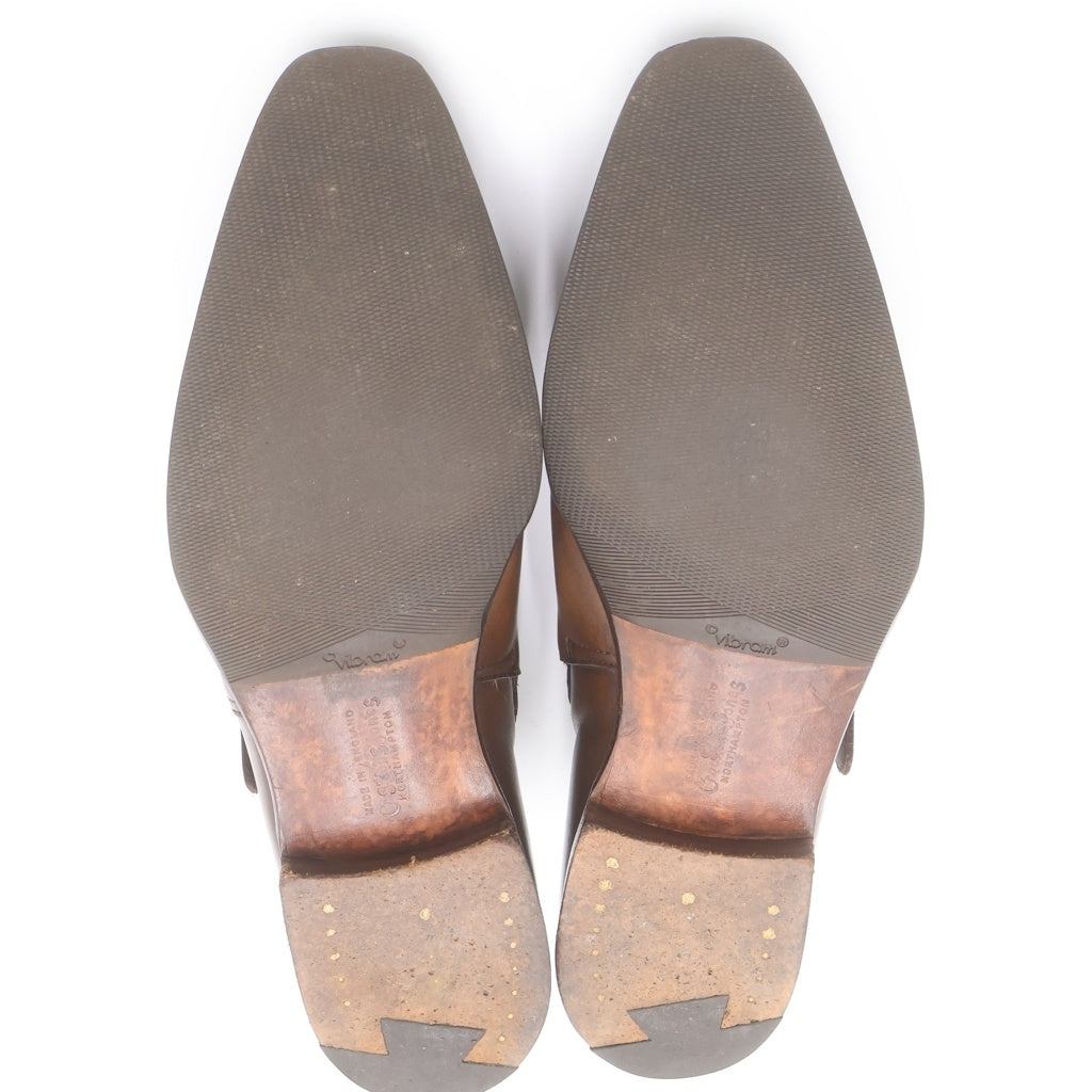 Crockett&Jones(クロケットアンドジョーンズ) BRUTON ストレートチップ レザードレスシューズ ブラウン