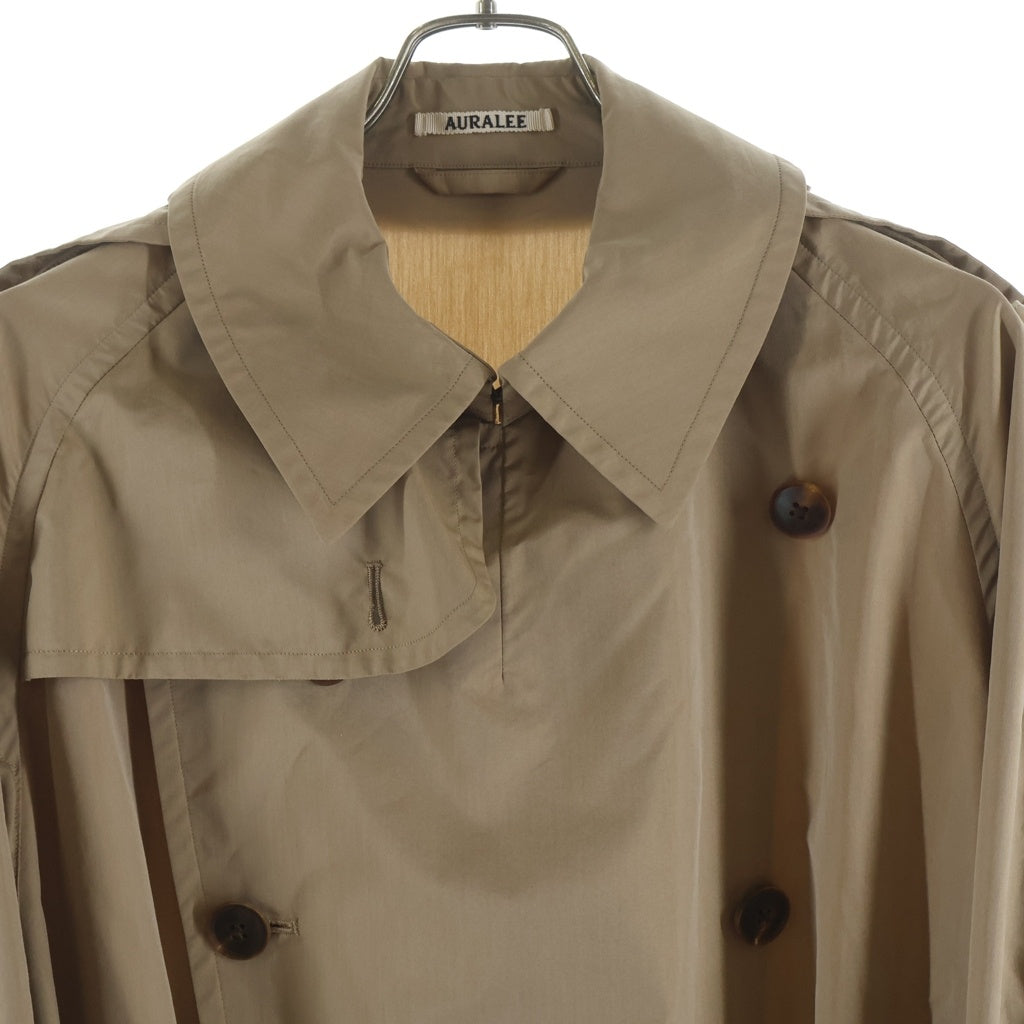 AURALEE(オーラリー) FINX POLYESTER BIG TRENCH COAT トレンチコート ベージュ A9SC01FP