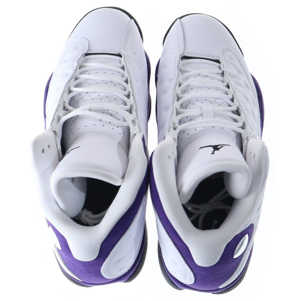 NIKE(ナイキ) AIR JORDAN 13 RETRO エアジョーダン 3 ハイカットスニーカー ホワイト/パープル US10.5/28.5cm 414571-105