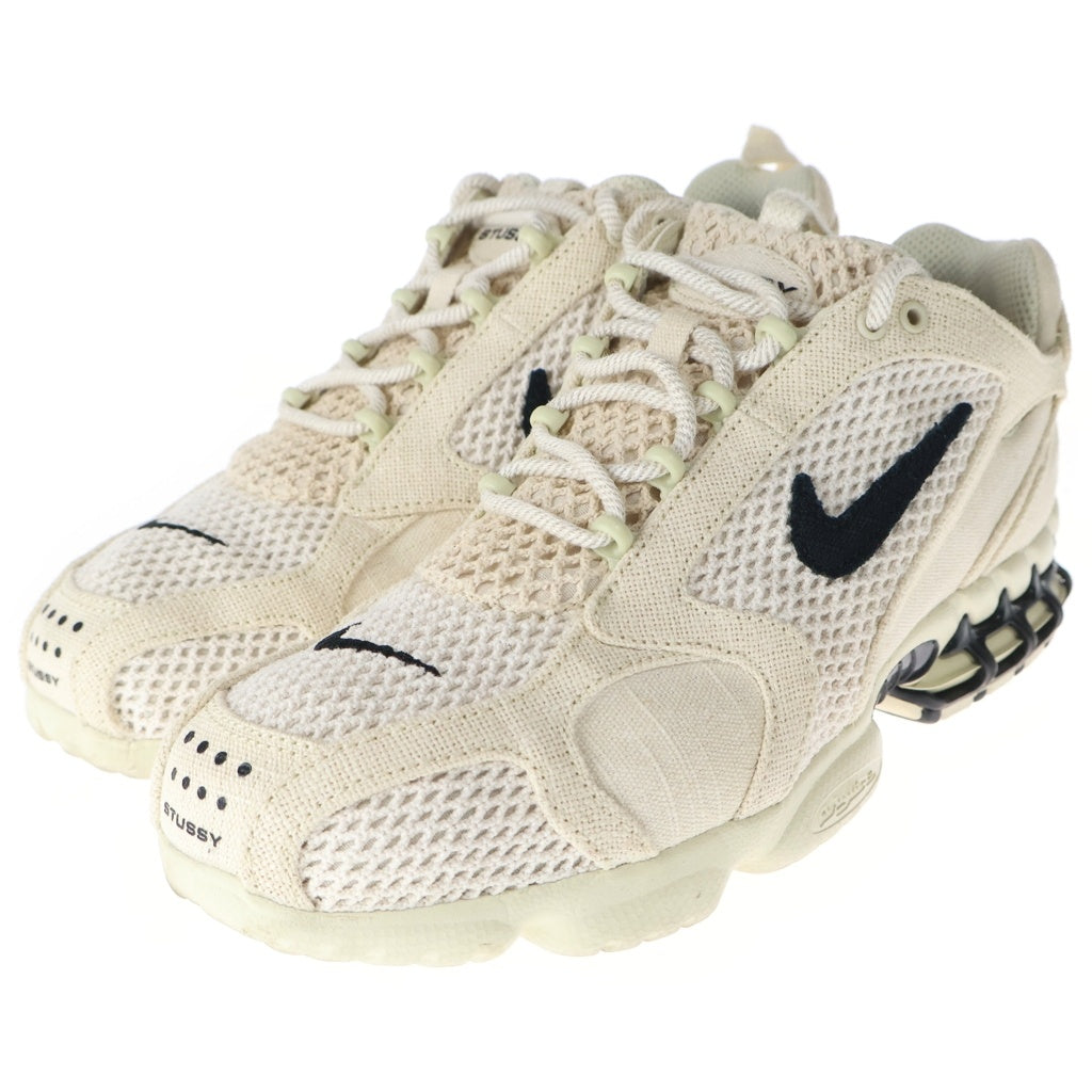 NIKE(ナイキ) ×STUSSY AIR ZOOM SPIRIDON CAGE 2 ステューシー エアズーム スピリドン ケージ ローカットスニーカー アイボリー US10.5/28.5cm CQ5486-200
