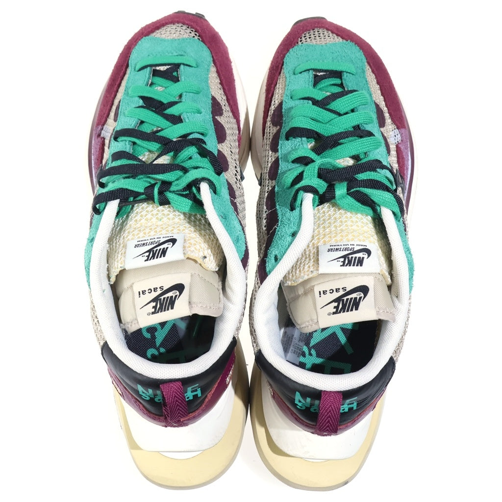 NIKE(ナイキ) ×sacai VAPORWAFFLE サカイ ヴェイパーワッフル ローカットスニーカー ボルドー/グリーン US10.5/28.5cm DD3035-200