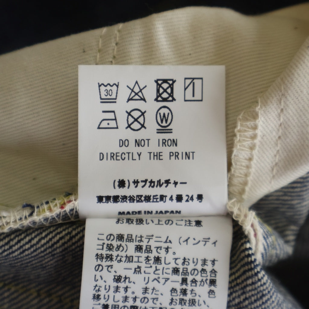 SUBCULTURE(サブカルチャー) Cowboy Denim Pant カウボーイ デニムパンツ インディゴ SCPT-CL05