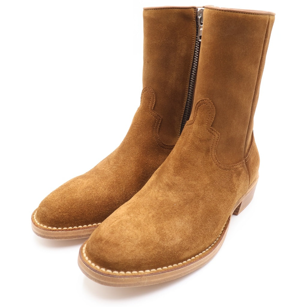 nonnative(ノンネイティブ) Rags McGREGOR RANCHER ZIP UP BOOTS COW SUEDE ラグスマクレガー スエード ジップアップブーツ ブラウン NN-F3055