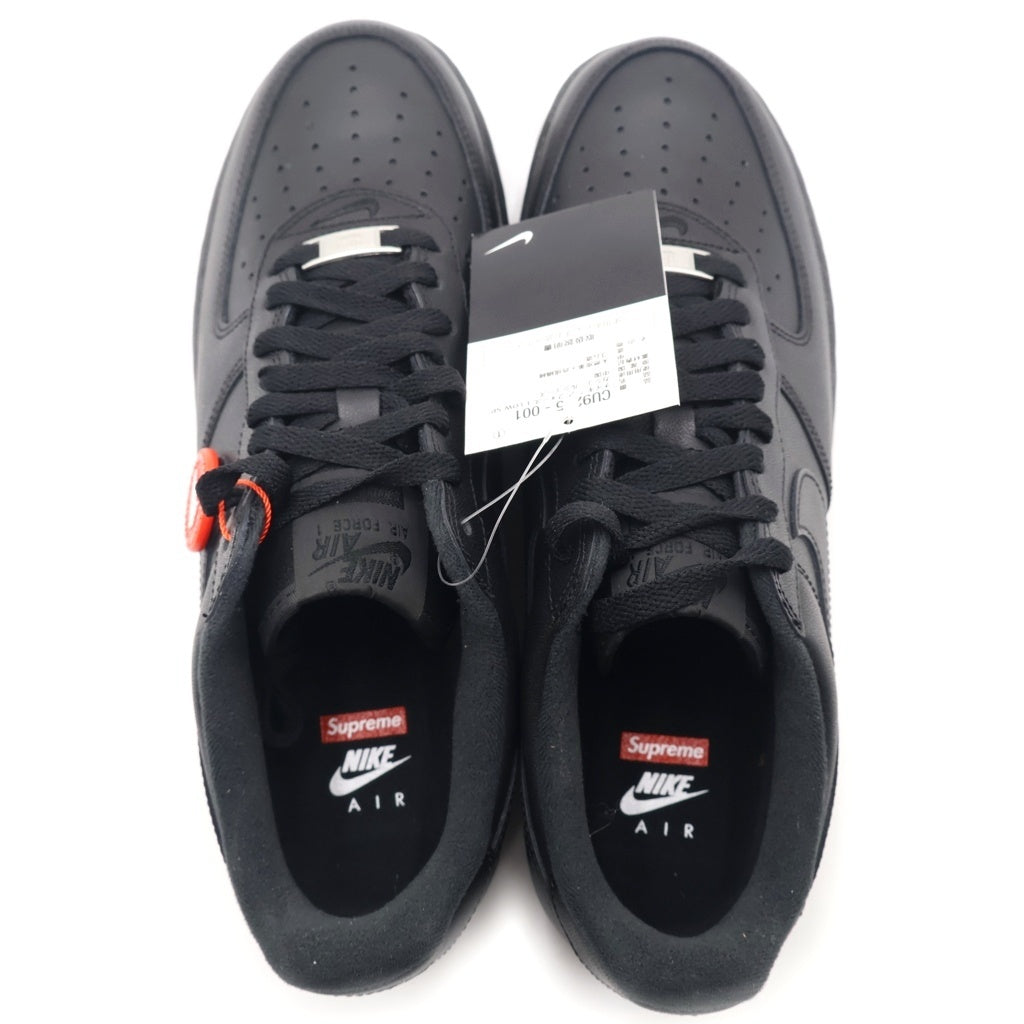 NIKE(ナイキ) × SUPREME AIR FORCE 1 LOW CU9225-100 シュプリーム エアフォースワンロー ローカットスニーカー ブラック US10/28cm