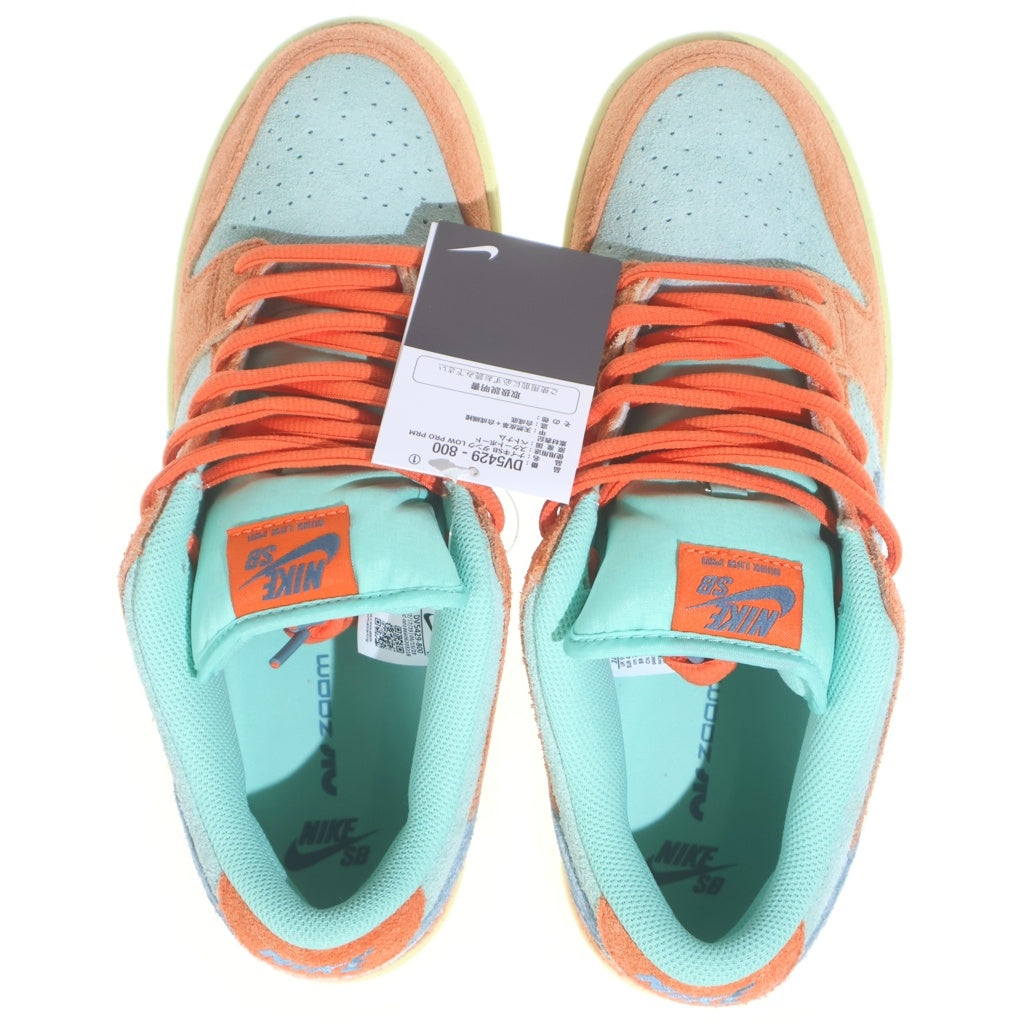 NIKE SB(ナイキエスビー) Dunk Low Pro PRM Orange and Emerald Rise DV5429-800 ダンク ローカットスニーカー プレミアム オレンジ/ブルー US10/28cm