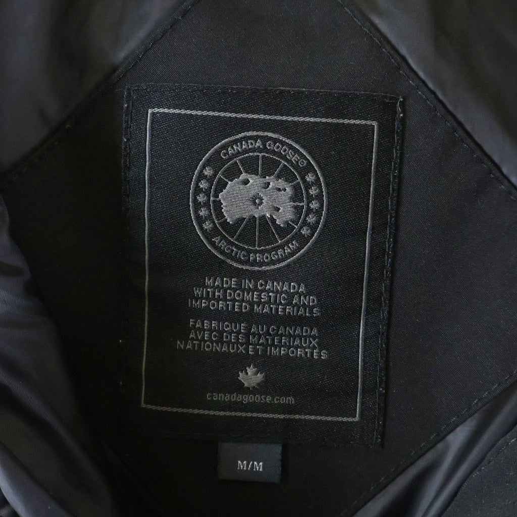 CANADA GOOSE(カナダグース) BLACK LABEL SHELBURNE PARKA ブラックレーベル シェルバーンパーカー ファーフーデッド ロング ダウンジャケット ブラック レディース 3802LB