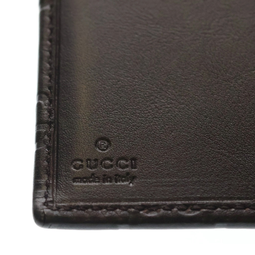 GUCCI(グッチ) シマ カードケース パスポートケース ブラウン 247261
