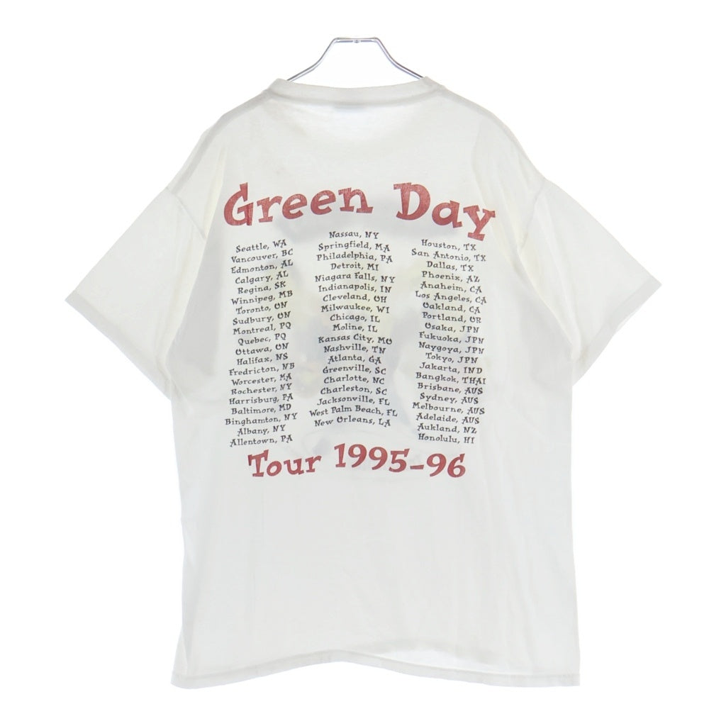 VINTAGE(ヴィンテージ) 90S VINTAGE Green Day Insomniac Tour 1995-96 T-shirt ヴィンテージ グリーンデイ インソムニアック ツアー 両面プリント クルーネック半袖Tシャツカットソー