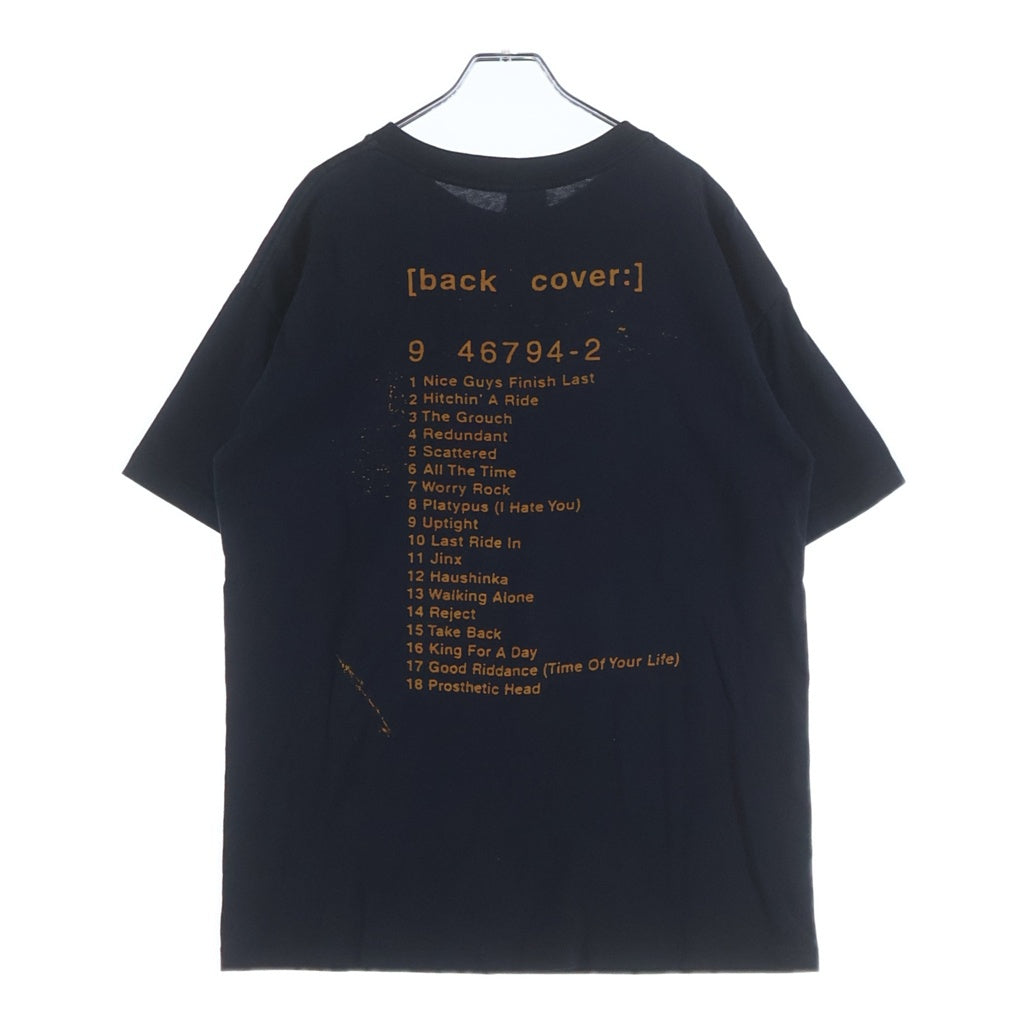 VINTAGE(ヴィンテージ) 90S VINTAGE Green Day Nimrod 1997 ヴィンテージ グリーンデイ ニムロッド 両面プリント クルーネック半袖Tシャツカットソーブラック
