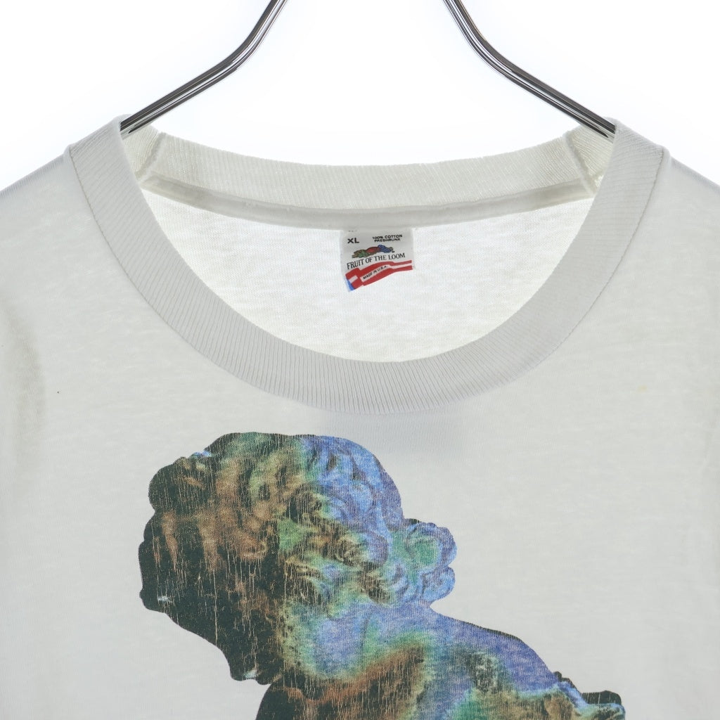 VINTAGE(ヴィンテージ) 80S VINTAGE NEW ORDER TECHNIQUE ヴィンテージ ニューオーダー テクニック 両面 プリント 半袖Tシャツカットソー ホワイト