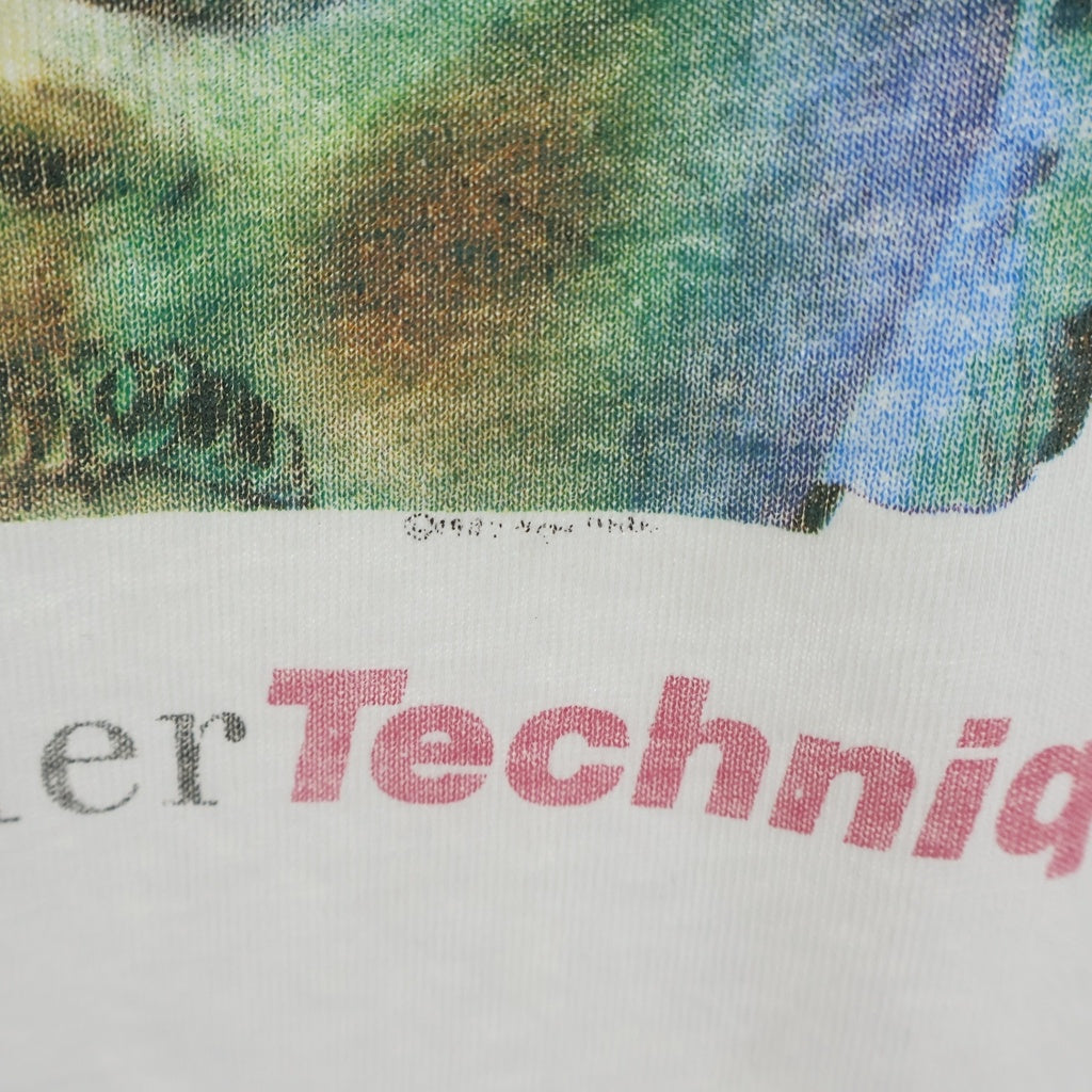 VINTAGE(ヴィンテージ) 80S VINTAGE NEW ORDER TECHNIQUE ヴィンテージ ニューオーダー テクニック 両面 プリント 半袖Tシャツカットソー ホワイト
