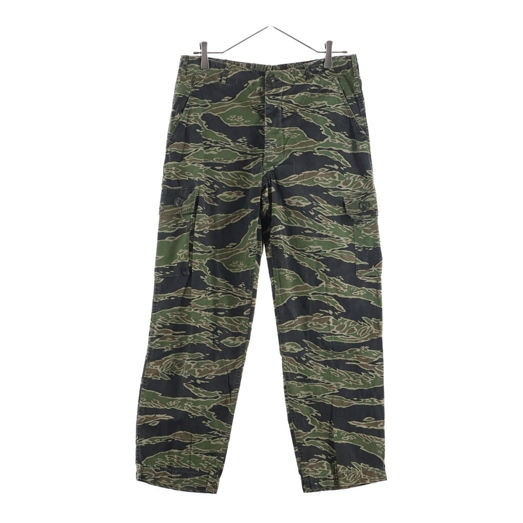 VINTAGE(ヴィンテージ) 60S VINTAGE MILITARY Tiger Stripe Pants ヴィンテージ ミリタリー タイガーカモ ストライプ ベイカー ファティーグ ロングパンツ カーキ