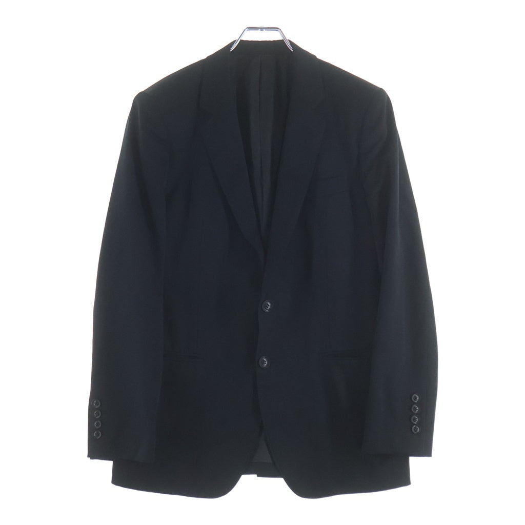 JOHN LAWRENCE SULLIVAN(ジョンローレンスサリバン) WOOL 2B SINGLE BREASTED JACKET ウール シングルブレスト テーラードジャケット スラックスパンツ ブラック セットアップ JLS-01-09 JLS-01-08