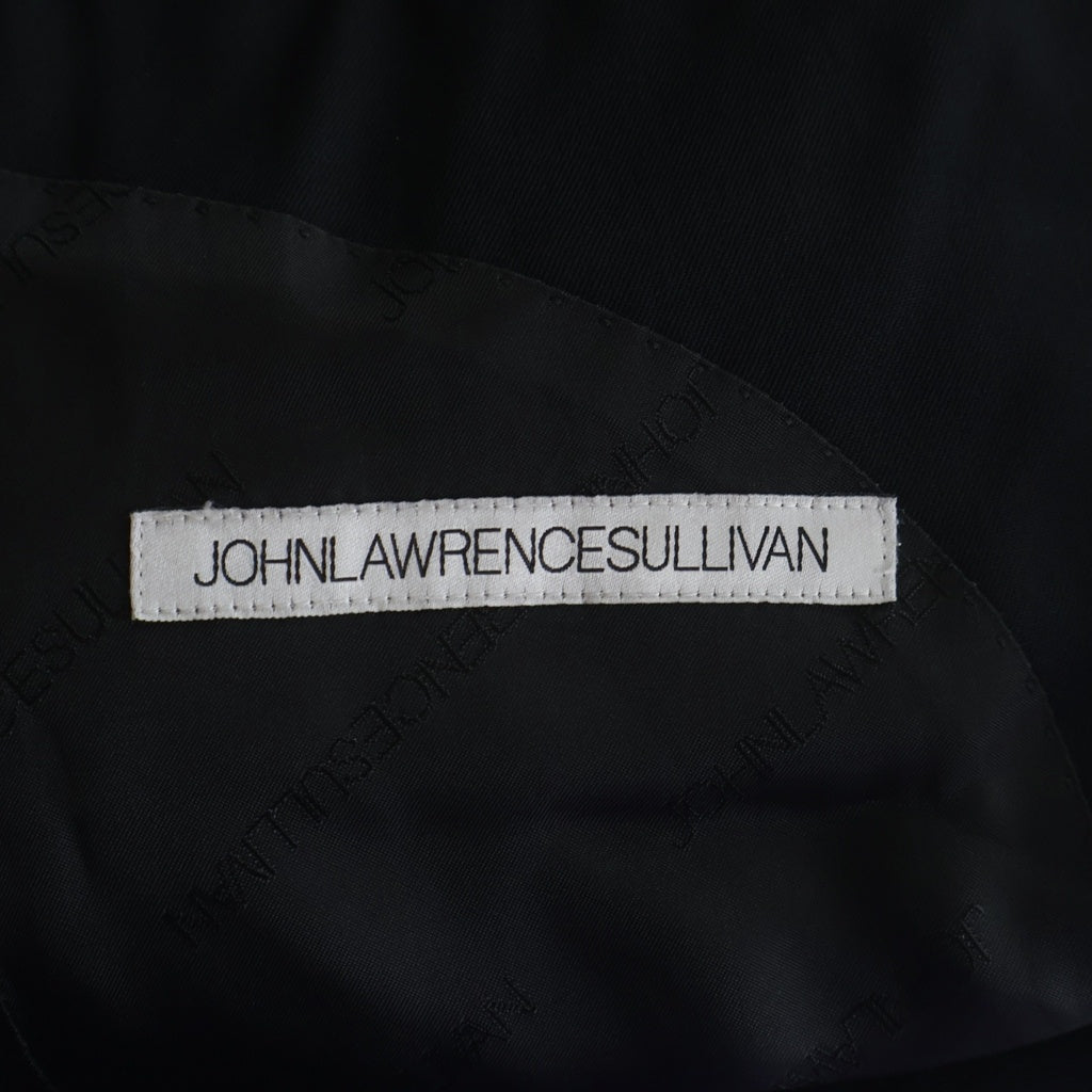 JOHN LAWRENCE SULLIVAN(ジョンローレンスサリバン) WOOL 2B SINGLE BREASTED JACKET ウール シングルブレスト テーラードジャケット スラックスパンツ ブラック セットアップ JLS-01-09 JLS-01-08