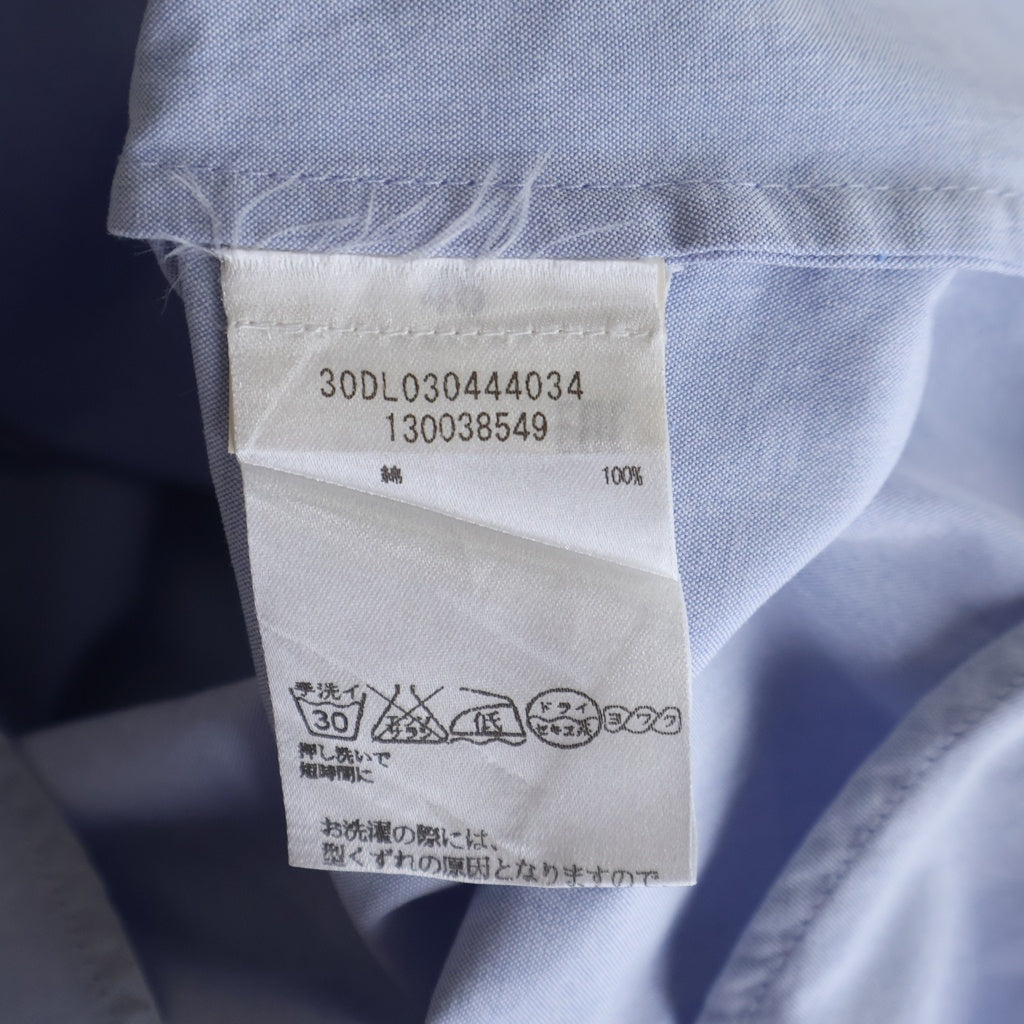 Maison Margiela(メゾンマルジェラ) ボタンダウン コットン 長袖シャツ ブルー 30DL030444034