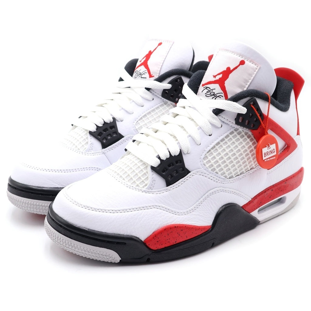 NIKE(ナイキ) AIR JORDAN 4 Retro Red Cement DH6927-161 エアジョーダン4 レトロ レッドセメント エアジョーダン ハイカットスニーカー ホワイト/レッド US7/25cm