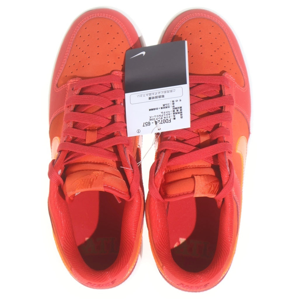 NIKE(ナイキ) DUNK LOW ATL FD0724-657 ダンク ローカットスニーカー レッド US6.5/24.5cm レディース