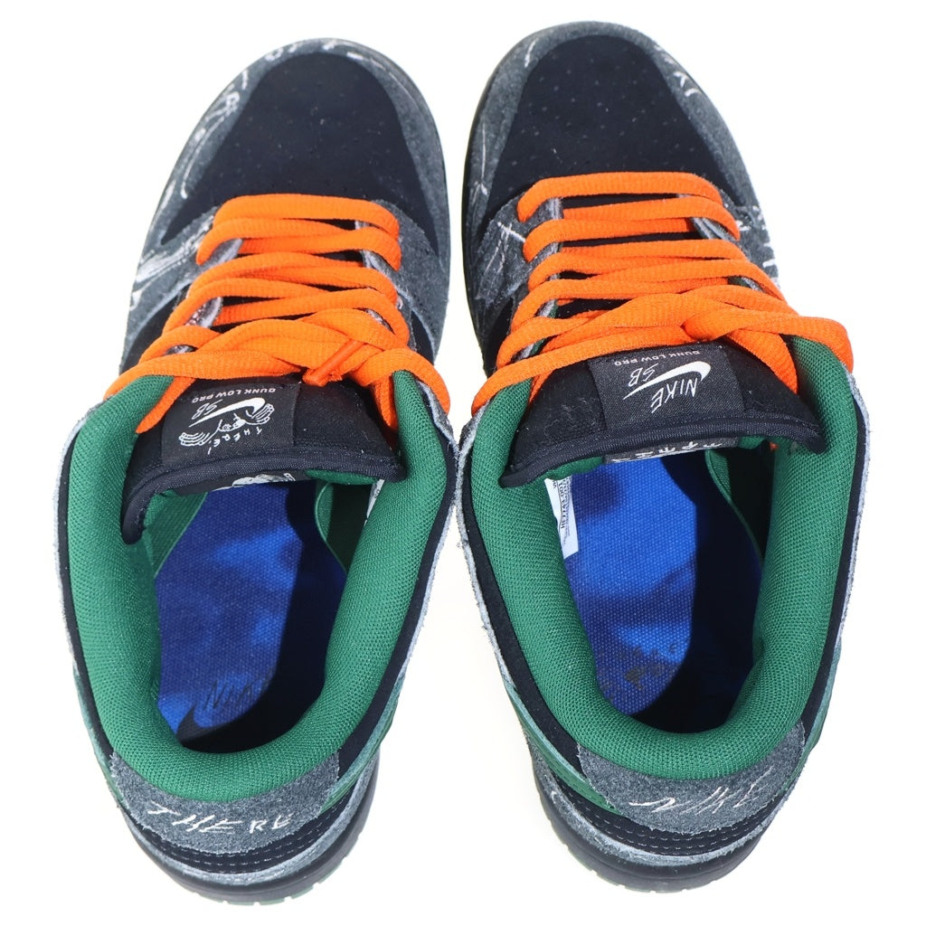 NIKE SB(ナイキエスビー) ×There Skateboards Dunk Low Pro HF7743-001 ゼアスケートボード ローカットスニーカー グリーン/グレー US6.5/24.5cm レディース
