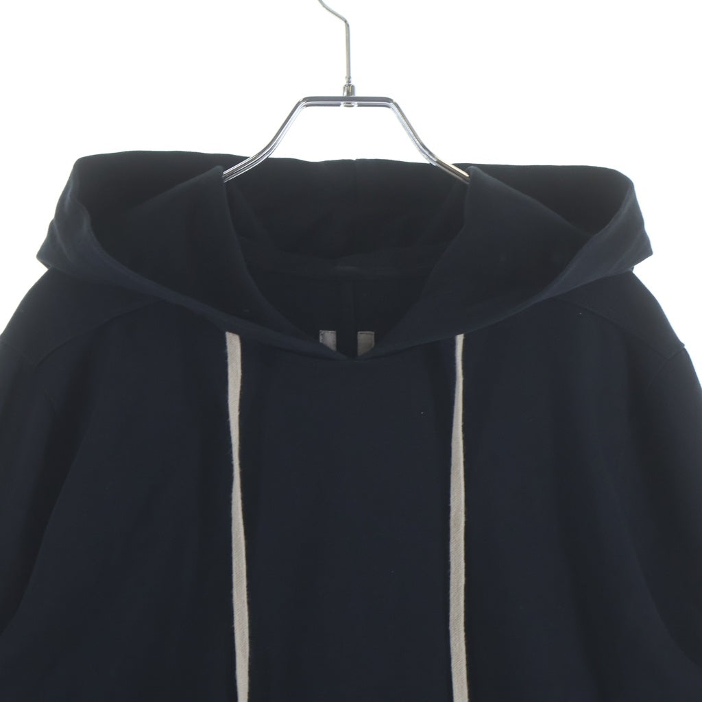 Rick Owens(リックオウエンス) 17SS POPOVER HOODY ポップオーバー コットン フーディ プルオーバーパーカー ブラック RU17S9285-BA