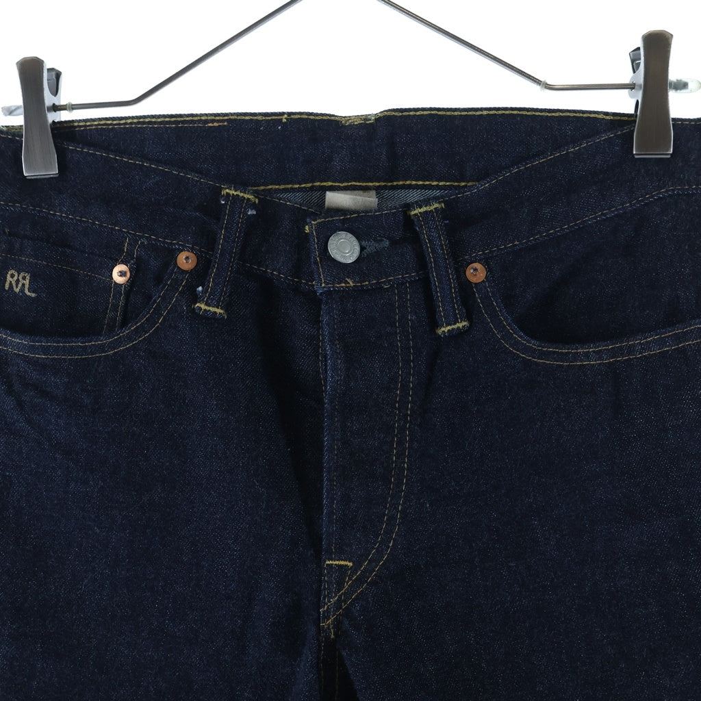 RRL(ダブルアールエル) SLIM NARROW スリム ナロー セルビッチ ボタンフライ デニムパンツ インディゴ 782704456001