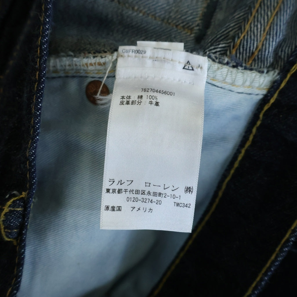 RRL(ダブルアールエル) SLIM NARROW スリム ナロー セルビッチ ボタンフライ デニムパンツ インディゴ 782704456001