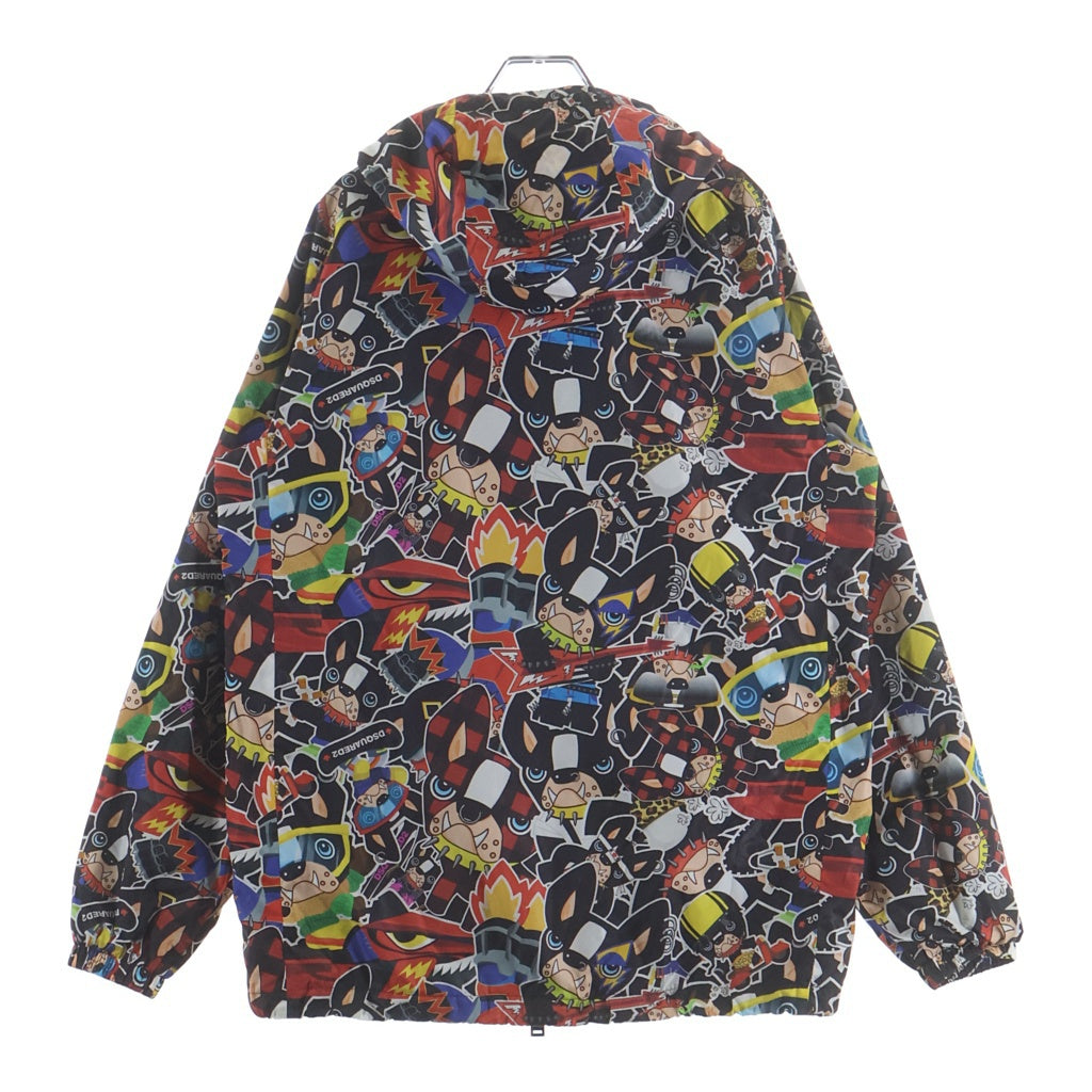 DSQUARED2(ディースクエアード) 総柄 ナイロン マウンテンパーカー ジャケット マルチ S74AN0139 S52490