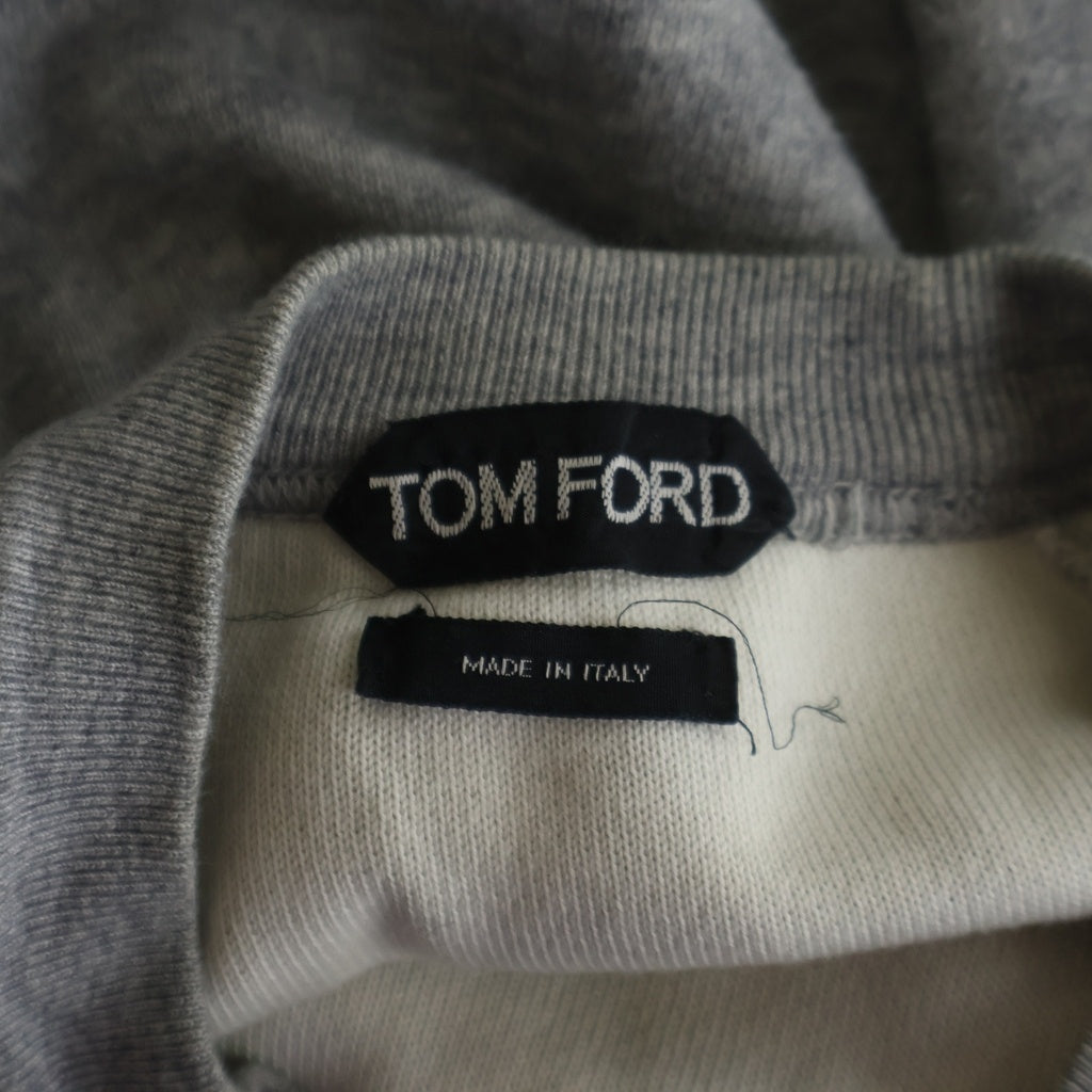 TOM FORD(トムフォード) ラグランスリーブ クルーネック スウェット トレーナー グレー BGC25 TFK410