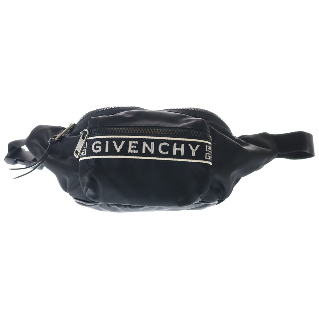 GIVENCHY(ジバンシィ) LIGHT 3-BUM BAG ロゴテープ バムバッグ ボディバッグ ウエストバッグ ブラック BK504SK0B5 レディース