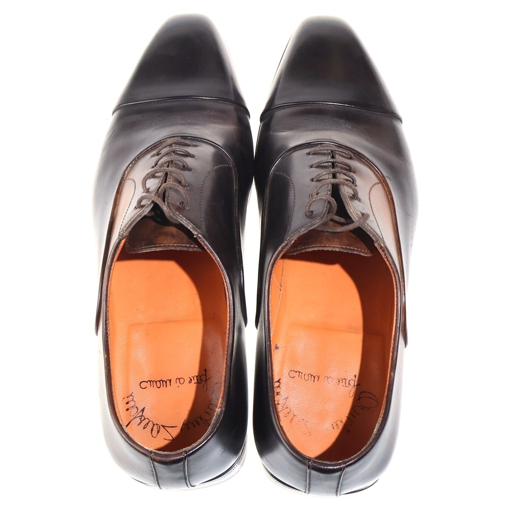 Santoni(サントーニ) ストレートチップ レザー ビジネスシューズ ドレスシューズ ブラウン 15143