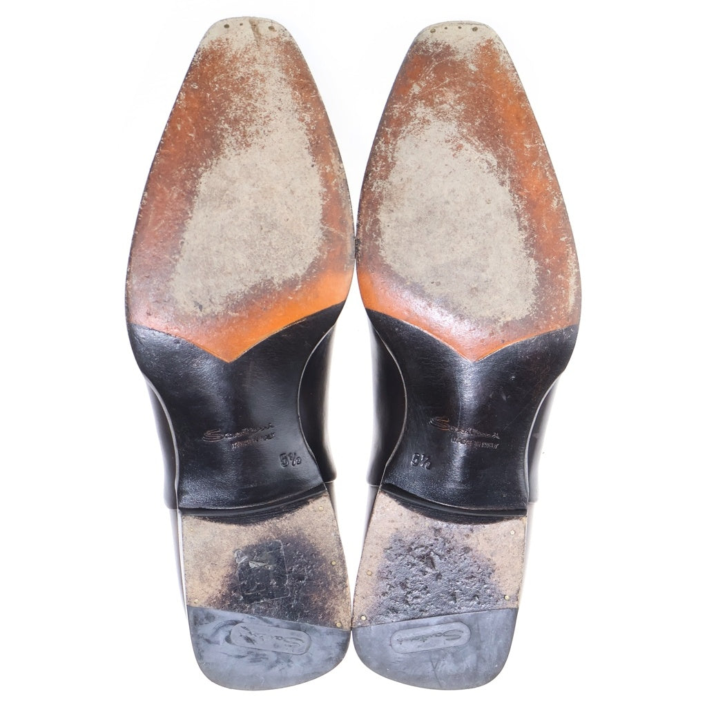 Santoni(サントーニ) ストレートチップ レザー ビジネスシューズ ドレスシューズ ブラウン 15143