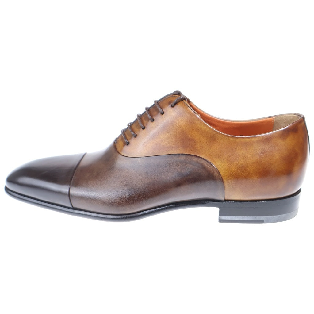 Santoni(サントーニ) ストレートチップ レザー ビジネスシューズ ドレスシューズ ブラウン 6365