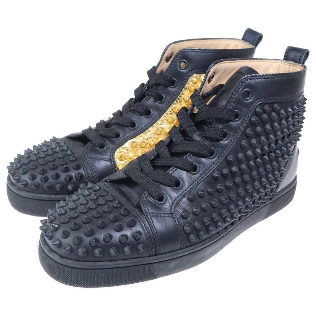 CHRISTIAN LOUBOUTIN(クリスチャンルブタン) ノーリミット スタッズ ハイカットスニーカー ゴールド/ブラック